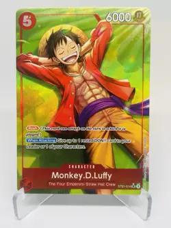 One Piece Monkey D. Luffy ST21-014 V.2 EX Gear 5 Card - Starter Deck . EN / TCG - Image 1
