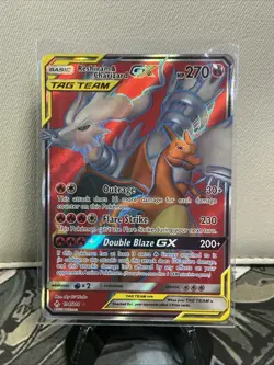 Pokemon TCG Reshiram & Charizard GX Holo Card 194/214 Unbroken Bonds Tag Team - Image 1