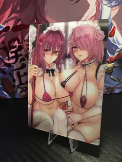 Lenticular Waifu Card Fate Series Goddess Story 2 Image CCG Double Sided Anime - Image 1
