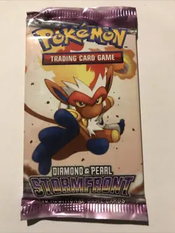 Stormfront - Sealed Booster Pack - Infernape Art- Pokemon Diamond & Pearl Cards - Image 1