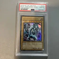 Yu-Gi-Oh Card PSA 10 Blue Eyes White Dragon LOB-K001 KOREAN Ultra Rare - Image 1