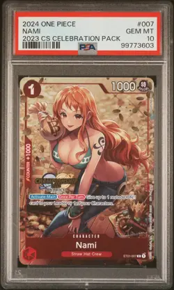 PSA10 Nami ST01-007 Championship 2023 Celebration Pack One Piece Card English - Image 1