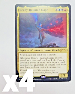 4x Cecily, Haunted Mage - NM/VLP - Rare 003/281 - Streets of New Capenna MTG - Image 1