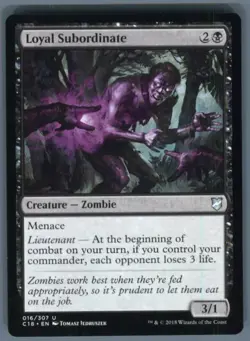 Magic the Gathering MTG Commander 2018 Loyal Subordinate #16 - Image 1
