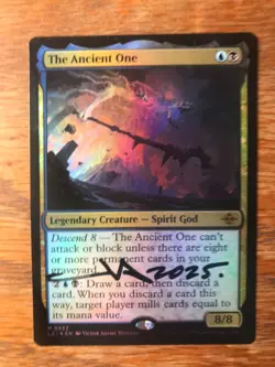 Magic the Gathering MTG foil The Ancient One Lost Caverns signed NM - Image 1