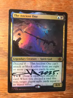 Magic the Gathering MTG foil The Ancient One Lost Caverns signed NM - Image 2