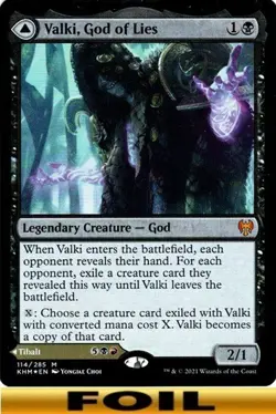 1x - Valki, God of Lies - FOIL #114 - Kaldheim - NM MTG - Image 1