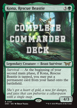 "Kona, Rescue Beastie" Beginner Magic the Gathering custom commander deck - Image 1
