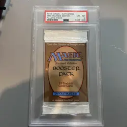 MTG Magic the Gathering Revised Edition Graded Booster Pack PSA 8 - Image 1