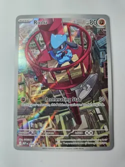 Riolu Mega Evolution ETB Pokemon Card Promo 010 NM - Image 1