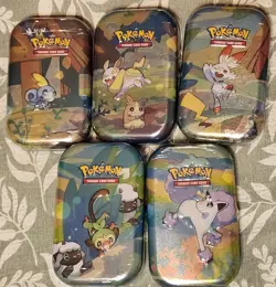 Pokemon TCG Galar Pals Mini Tin (Full Art Set) K19 - Sealed XY EVOLUTIONSU - Image 1
