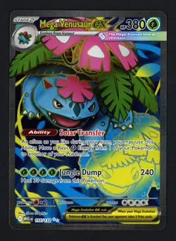 Mega Venusaur ex 155/132 Mega Evolution Ultra Rare Pokemon TCG - Image 1