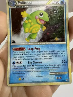 2010 Pokemon Politoed HeartGold SoulSilver HGSS Unleashed 7/95 - Image 4