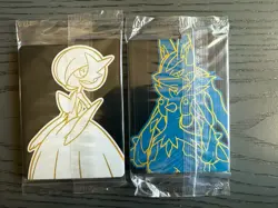 Pokemon Alakazam 009 and Riolu 010 Black Star Promo Mega Evolution Set (SEALED) - Image 2