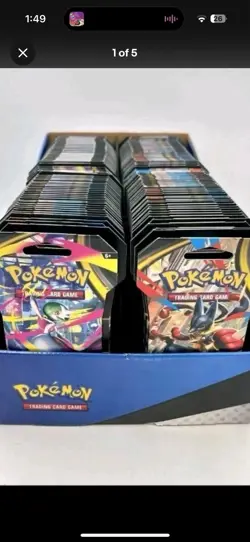 Pokemon TCG Sealed Booster Box Single Sleeeved Packs! Free Ship Fast Ship! USA - Image 1