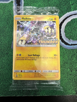 Pokemon SEALED Raikou SM150 SM Lost Thunder Prerelease Promo Pack!! - Image 1