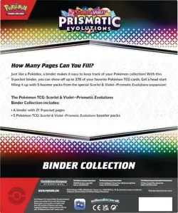 Pokemon SV8.5 Scarlet and Violet Prismatic Evolutions Binder Collection - Image 4