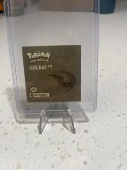 Vintage 1999 Artbox Pokemon Golbat G16 Gold Sticker Series 1 Prism Holograph - Image 2