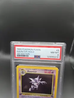 Pokemon Haunter 1st Edition Holo Rare 6/62 Fossil PSA 8 1999 - Image 2