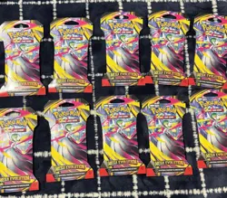 NEW Sealed Pokemon TCG Mega Evolution Sleeved Booster Packs - x10 Booster Packs - Image 1