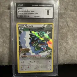 Pokemon 2015 XY Roaring Skies Altaria Staff Prerelease Holo Promo #XY46 CGC 8 - Image 1