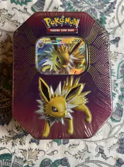 Pokemon TCG Elemental Power Jolteon-GX Tin Factory Sealed - Image 1
