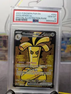 2023 Pokemon Gholdengo ex #252 Paradox Rift Special Illustration Rare PSA 10 💎 - Image 1