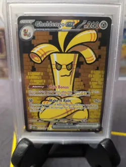 2023 Pokemon Gholdengo ex #252 Paradox Rift Special Illustration Rare PSA 10 💎 - Image 3