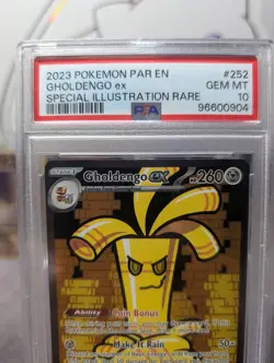 2023 Pokemon Gholdengo ex #252 Paradox Rift Special Illustration Rare PSA 10 💎 - Image 4