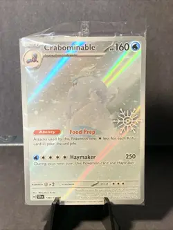 Pokemon TCG Crabominable 149/142 SEALED Snowflake Stamped Promo Holiday Calendar - Image 1
