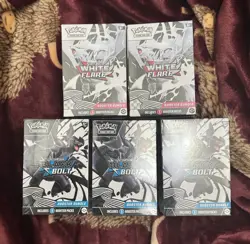 Pokemon TCG Scarlet & Violet White Flare & Black Bolt Booster Box Bundle - Image 1