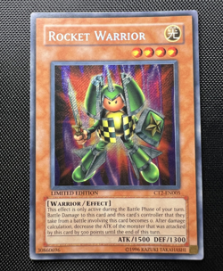 Rocket Warrior CT2-EN005 Secret Rare Limited Edition Yu-Gi-Oh! TCG LP - Image 1