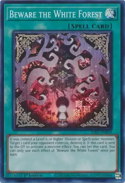 Beware the White Forest - INFO-EN059 - Super Rare YuGiOh - Image 1