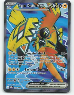 Tapu Koko EX 222/182 Pokemon card - Image 1