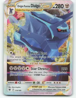 Origin Forme Dialga Vstar 114/189 Pokemon card - Image 1