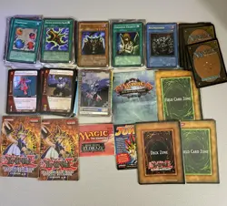 Vintage Magic the Gathering Yugioh marvel Digimon Trading Card Lot With Manuals - Image 2