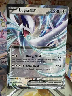 2023 Pokemon TCG Classic Venusaur Deck Holo Lugia EX 017/034 Card - Image 1