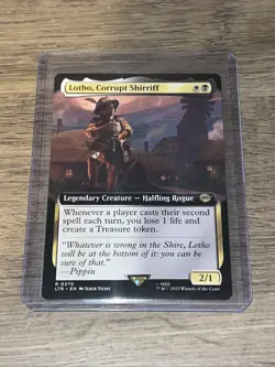 MTG Lotho, Corrupt Shirriff (Extended Art) - (LTR) #370 - Magic the Gathering - Image 1