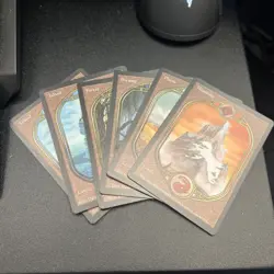 MTG: Magic the Gathering UNGLUED Lands Set Of 6 NM - Image 1