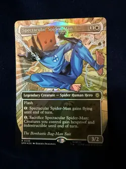 MTG: Spider-Man - Spectacular Spider-Man (Borderless) Textured Foil R 0236 - Image 1