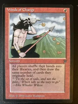 English - MTG Winds Of Change - NM - Legends - Image 1