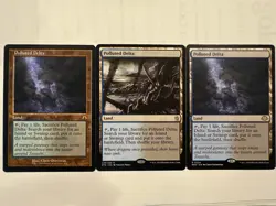 MTG: 3x Set of Polluted Delta Cards Modern Horizons 3 and Khans of Tarkir-NM - Image 1