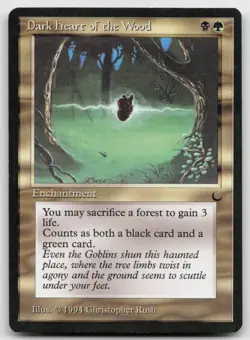 MTG Dark Heart of the Wood C The Dark LP - Image 1