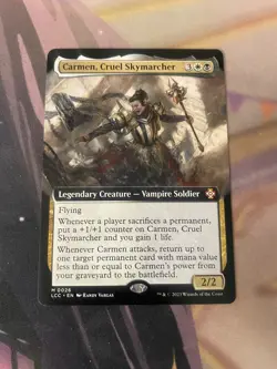 MTG - CARMEN CRUEL SKYMARCHER - EXTENDED ART - NM - MYTHIC - LCC - Image 1