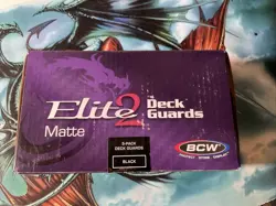 BOX OF 5. ELITE. BLACK. MAGIC THE MTG. DECK GUARDS. PROTECTOR Card Sleeves 500 - Image 1
