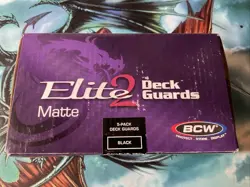 BOX OF 5. ELITE. BLACK. MAGIC THE MTG. DECK GUARDS. PROTECTOR Card Sleeves 500 - Image 2