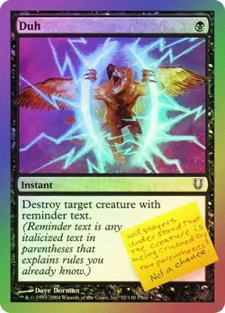 Unhinged MTG Foil Duh Magic - Image 1