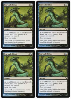Scarscale Ritual x4 4x 2008 Shadowmoor PLAYSET Multi-Color Sorcery MTG NM AZ1 - Image 1
