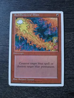 MTG Red Elemental Blast 4th Edition NM - Image 1