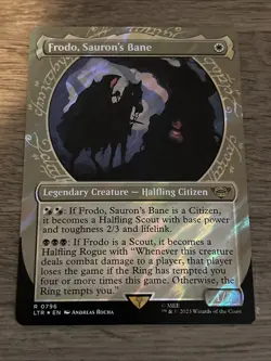 Frodo, Sauron's Bane (Showcase) (Surge Foil) #796 NM Lord of the Rings Magic MTG - Image 1